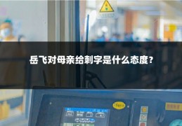 岳飞对母亲给刺字是什么态度？