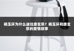 杨玉环为什么迷住唐玄宗？杨玉环和唐玄宗的爱情故事