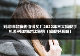 到底哪款旗舰值得买？2022年三大旗舰手机系列详细对比导购（旗舰好看吗）