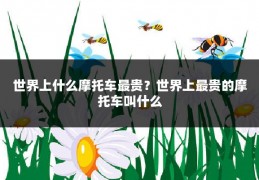 世界上什么摩托车最贵？世界上最贵的摩托车叫什么