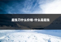 超生刀什么价格-什么是超生