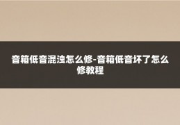 音箱低音混浊怎么修-音箱低音坏了怎么修教程