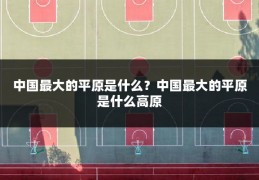 中国最大的平原是什么?中国最大的平原是什么高原