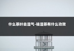 什么茶叶去湿气-祛湿茶有什么功效