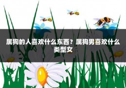属狗的人喜欢什么东西？属狗男喜欢什么类型女