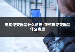 电视逆变器是什么意思-正弦波逆变器是什么意思