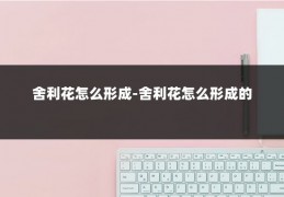 舍利花怎么形成-舍利花怎么形成的
