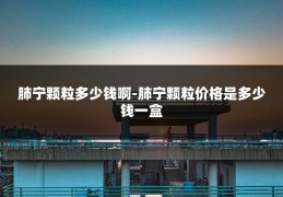 肺宁颗粒多少钱啊-肺宁颗粒价格是多少钱一盒