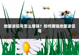地面波信号怎么增强?如何增强地面波信号