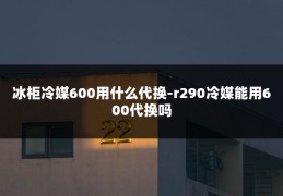 冰柜冷媒600用什么代换-r290冷媒能用600代换吗