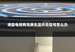液晶电视有亮屏无显示无信号怎么办
