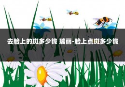 去脸上的斑多少钱 瑞丽-脸上点斑多少钱