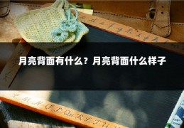 月亮背面有什么？月亮背面什么样子