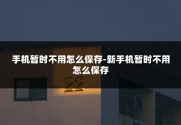 手机暂时不用怎么保存-新手机暂时不用怎么保存