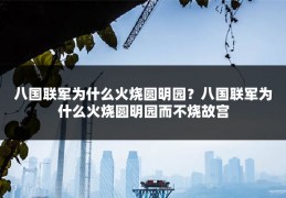 八国联军为什么火烧圆明园？八国联军为什么火烧圆明园而不烧故宫