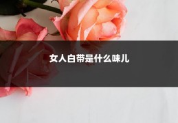 女人白带是什么味儿