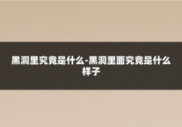 黑洞里究竟是什么-黑洞里面究竟是什么样子