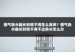 燃气热水器长时间不用怎么保养?燃气热水器长时间不用不出热水怎么办