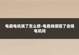 电扇电机烧了怎么修-电扇线接错了会烧电机吗