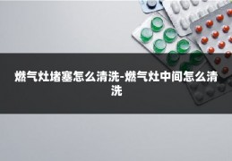 燃气灶堵塞怎么清洗-燃气灶中间怎么清洗