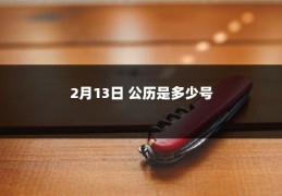 2月13日 公历是多少号