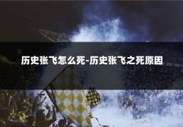 历史张飞怎么死-历史张飞之死原因