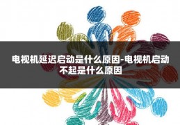 电视机延迟启动是什么原因-电视机启动不起是什么原因