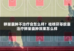 卵巢囊肿不治疗会怎么样？桂枝茯苓胶囊治疗卵巢囊肿效果怎么样