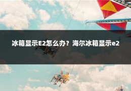 冰箱显示E2怎么办？海尔冰箱显示e2