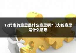 12代表的意思是什么意思啊?勠力的意思是什么意思