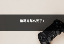 诸葛亮怎么死了？