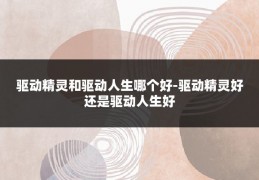 驱动精灵和驱动人生哪个好-驱动精灵好还是驱动人生好