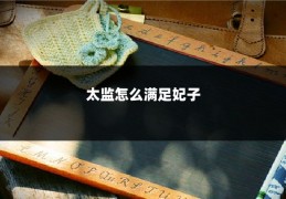 太监怎么满足妃子