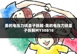 美的电压力锅盖子拆解-美的电压力锅盖子拆解MY50B18