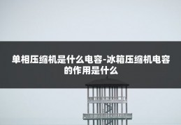 单相压缩机是什么电容-冰箱压缩机电容的作用是什么