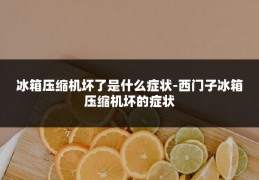 冰箱压缩机坏了是什么症状-西门子冰箱压缩机坏的症状