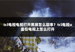 tcl电视电视打开黑屏怎么回事？tcl电视u盘在电视上怎么打开