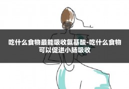 吃什么食物最能吸收氨基酸-吃什么食物可以促进小肠吸收