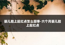 婴儿脸上起红点怎么回事-六个月婴儿脸上起红点