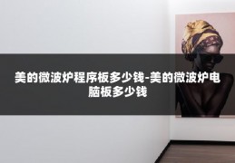 美的微波炉程序板多少钱-美的微波炉电脑板多少钱