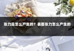 张力是怎么产生的？表面张力怎么产生的