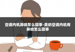 空调内机异响怎么回事-美的空调内机有异响怎么回事