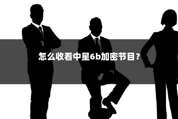 怎么收看中星6b加密节目?