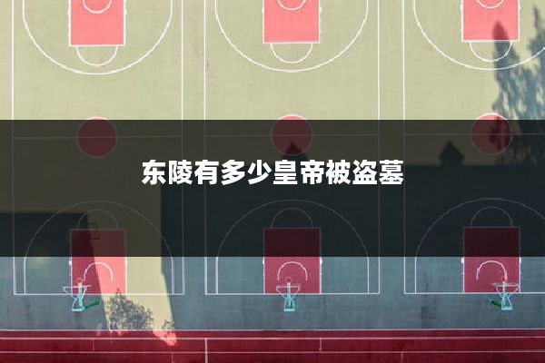 东陵有多少皇帝被盗墓