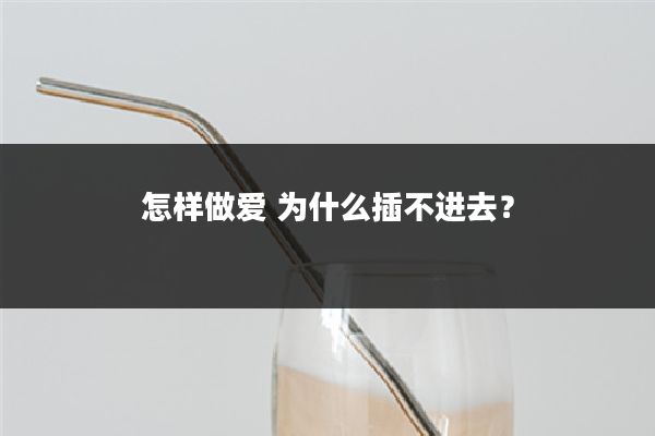 怎样做爱 为什么插不进去？