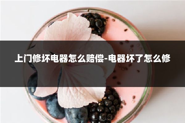 上门修坏电器怎么赔偿-电器坏了怎么修