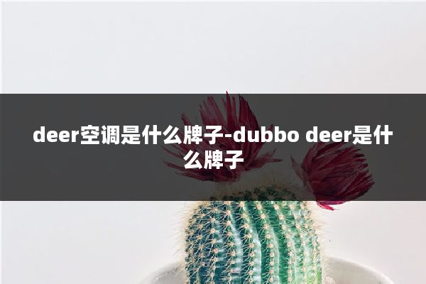 deer空调是什么牌子-dubbo deer是什么牌子