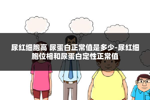 尿红细胞高 尿蛋白正常值是多少-尿红细胞位相和尿蛋白定性正常值