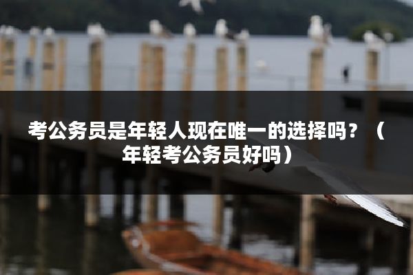 考公务员是年轻人现在唯一的选择吗？（年轻考公务员好吗）