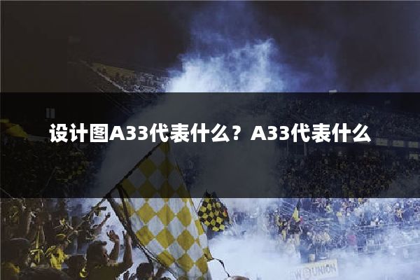 设计图A33代表什么？A33代表什么
